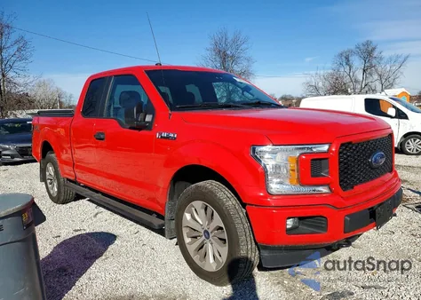 2018 Ford F150 Super Cab z USA, uszkodzony, nr VIN 1FTEX1EP1JFA79853
